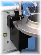 large samples can be analyzed by open top sparking stand